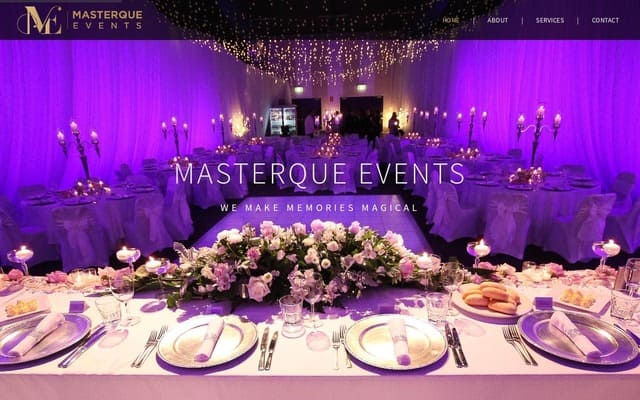 KD Enterprises Web Development - Masterque Events